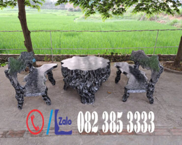 Bộ giả gỗ Bàn Gốc Hoa Đá Đ45