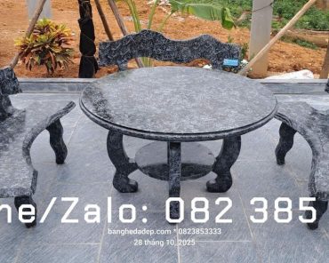 Bộ ghế đá cong Hoa Đá C98