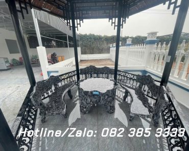 Bộ ghế đá bàn gốc hoa đá Đ43