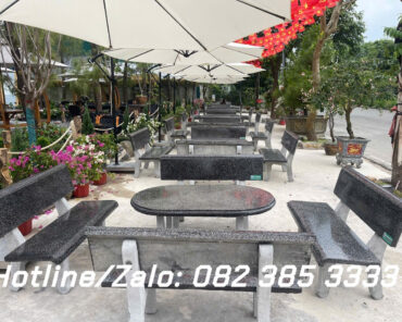 Bàn ghế đá quán Coffee B74