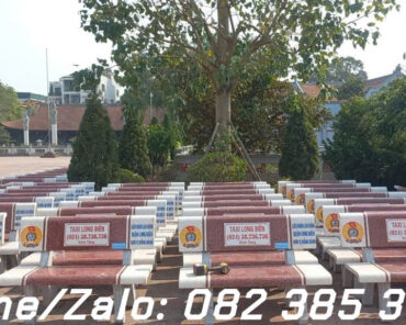 Ghế đá Trắng Đỏ T17