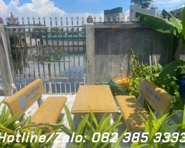 Bộ ghế đá Vàng trơn bàn chữ nhật B76