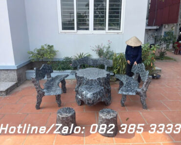 Bộ ghế đá bàn Rùa 3 ghế R50