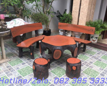 Bộ bàn ghế giả gỗ G52